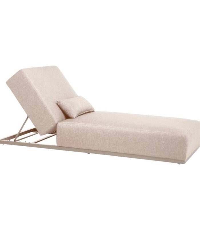 Tumbona de Aluminio Reclinable 5 Posiciones con Cojín - Relax Jardín Premium