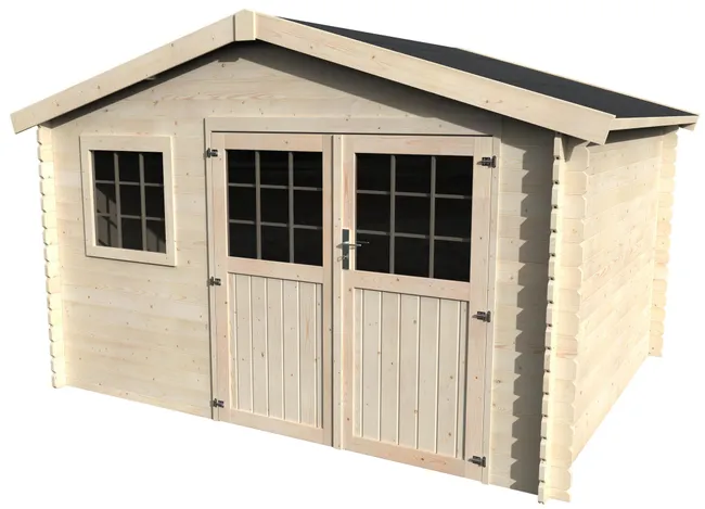 Caseta de Madera Kerno Axess de 386x246x303 cm - 12,15 m²